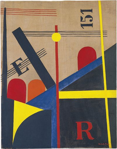 Büyük Demiryolu Tablosu, 1920 by Laszlo Moholy Nagy