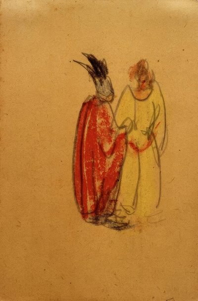 İsimsiz (Ortrúd ve Elsa von Brabant anlaşmazlık içinde) by Laszlo Moholy Nagy