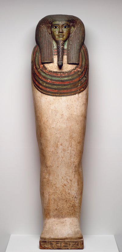 Coffin of Horankh, c.700 B.C. (wood, gesso, paint, obsidian, calcite, and bronze) by Late Period Egyptian