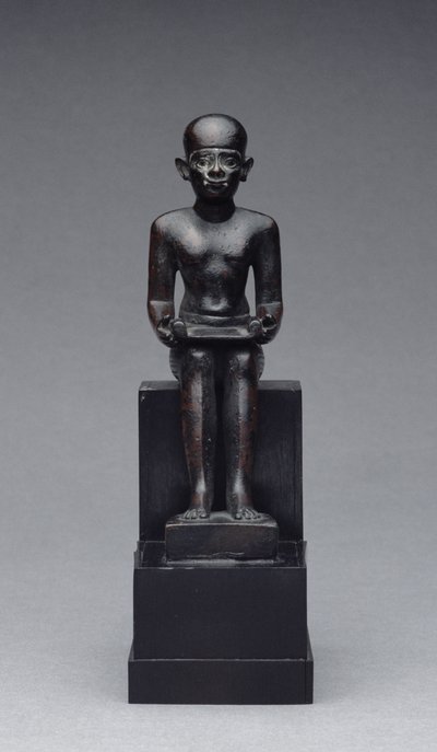 İmhotep Figürü (MÖ 2635-2595) Geç Dönem (bronz) by Late Period Egyptian
