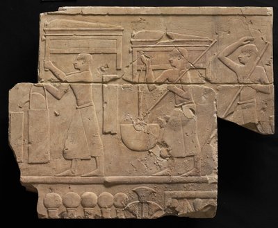 Mezar Ekipmanı Taşıyan Adamlar, MÖ 667-647 by Late Period Egyptian