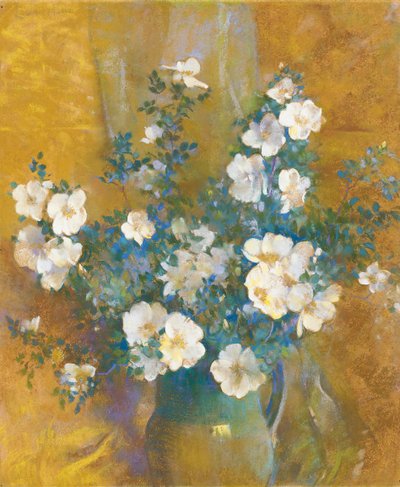 Beyaz Güller (gemide pastel) by Laura Coombs Hills