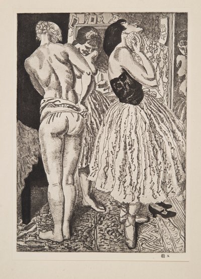 Balenin Üç Güzeli, pub. 1927. by Laura Knight