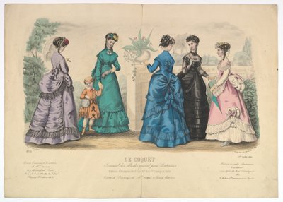 Le Coquet, No. 22, Journal des Modes Spécial pour Couturières, 1 Temmuz 1869. by Laure Noel