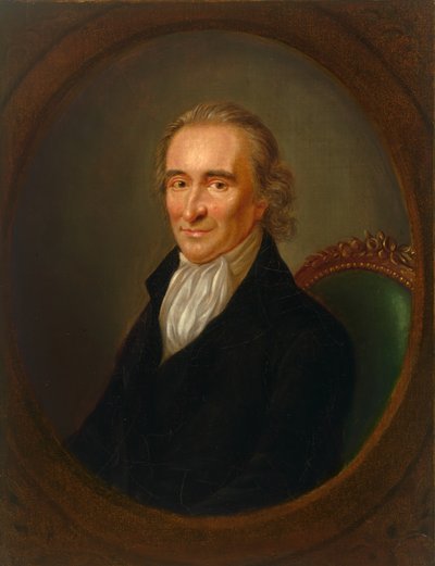 Thomas Paine (1737-1809), c.1792 (tuval üzerine yağlıboya) by Laurent Dabos