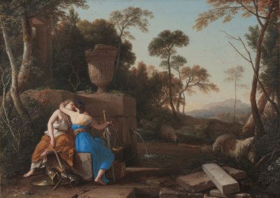 Laurent de La Hyre / "Barış ve adalet öpücüğü", 1654 by Laurent de La Hire