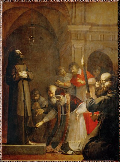 Papa V. Nicholas, 1449 yılında ... by Laurent de La Hire or La Hyre