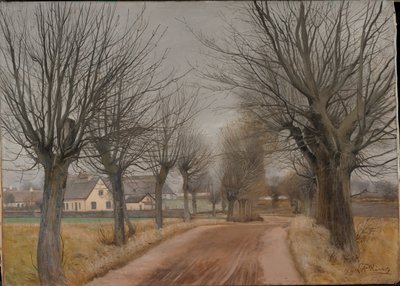 Vinderød yakınlarında bir yol, Zelanda, 1898. by Laurits Andersen Ring