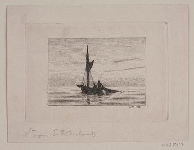 bir balıkçı teknesi by Laurits Regner Tuxen