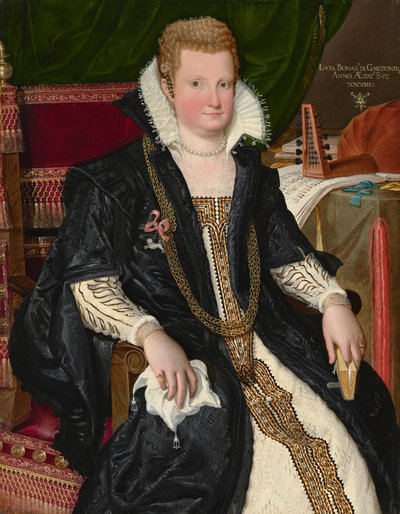 Lucia Bonasoni Garzoni, c.1590 (tuval üzerine yağlıboya) by Lavinia Fontana