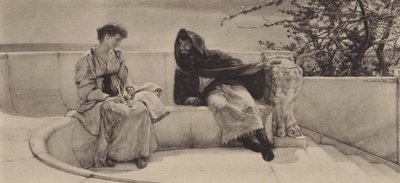 Eski Hikaye (fotogravür) by Lawrence (after) Alma Tadema