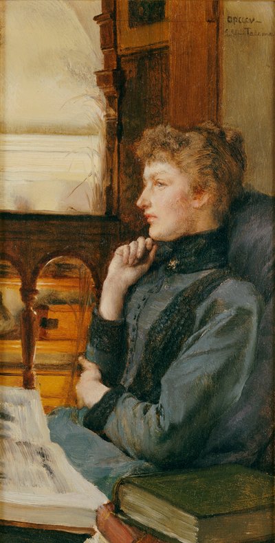 Uzaklardaki Düşünceler, 1890 by Lawrence Alma Tadema