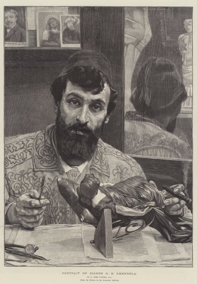 Bay GB Amendola'nın portresi by Lawrence Alma Tadema