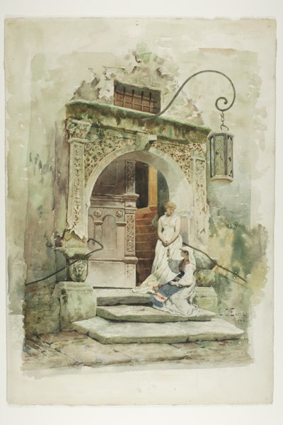 Kapı Arasında İki Kadın by Lawrence Carmichael Earle