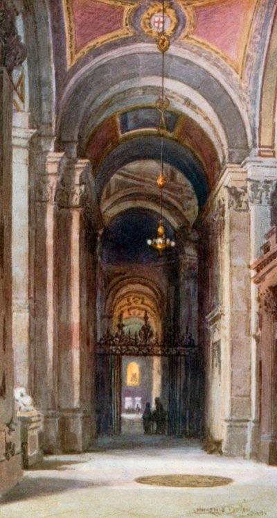 Güney Korosu Koridoru, Batıya bakış (renkli taş baskı) by Lawrence Deller