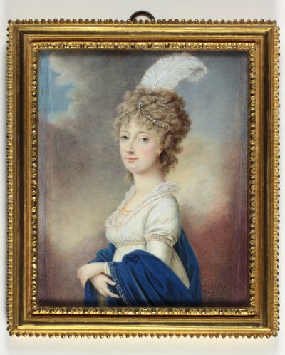 Marie-Therese-Charlotte, Angouleme Düşesi (emaye) by Le Chevalier De Beaumont