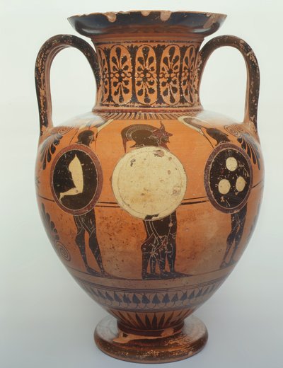 Siyah figürlü amfora, MÖ 515-490 (seramik) by Leagros Group