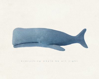 Everything Whale Be All Right, c.2020 (karışık teknik) by Leah Straatsma
