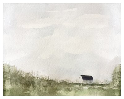 Beyaz Ahır, c.2019 (karışık teknik) by Leah Straatsma