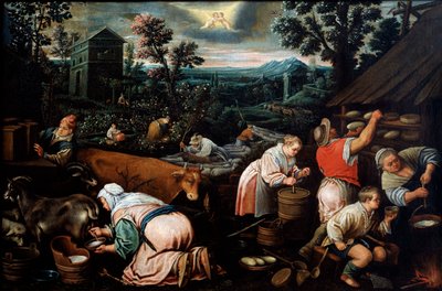Mayıs dizisinden The Seasons, 16. yüzyılın sonları veya 17. yüzyılın başlarında by Leandro Bassano