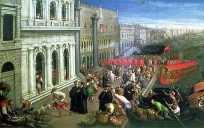 Riva degli Schiavoni, Venedik by Leandro da Ponte Bassano