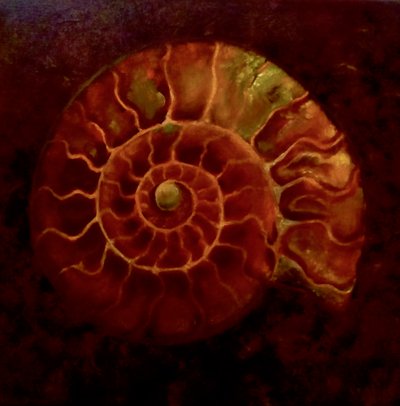 Kırmızı/Altın Ammonit, 2020 by Lee Campbell