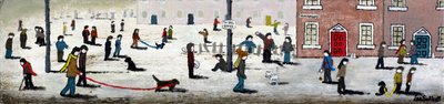 Out and About, 2015, (Ahşap Üzerine Akrilik ve Mürekkep) by Lee Sellers
