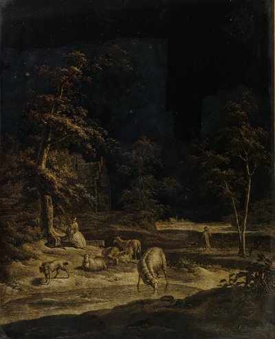 Koyunlu Çoban Kız by Leendert Overbeek