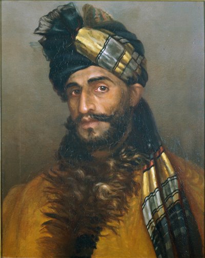 Pathan sowar, 25. Süvari (Sınır Kuvvetleri), c.1908 (tuval üzerine yağlı boya) by Leila K. Williamson