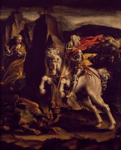Aziz George ve ejderha by Lelio Orsi da Novellara