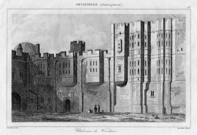 Windsor Kalesi, Berkshire, 19. yüzyıl by Lemaitre