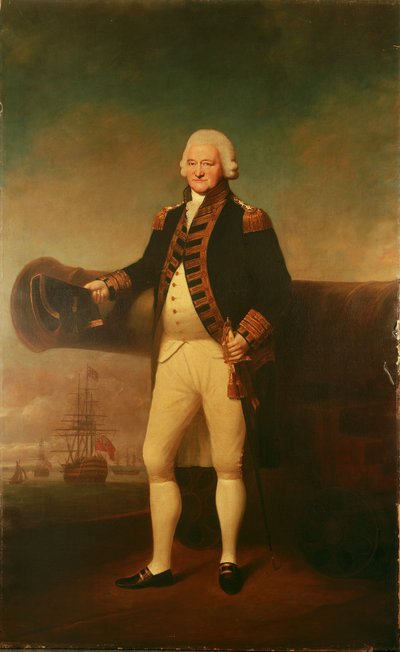 Amiral Sir Peter Parker (1721-1811), c.1799 (tuval üzerine yağlıboya) by Lemuel Francis Abbott