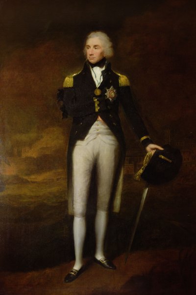 Amiral Viscount Nelson'ın Portresi (1758-1805) (tuval üzerine yağlıboya) by Lemuel Francis Abbott