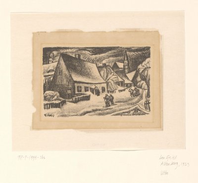 Altenberg (Ertsgebergte) (nesne üzerindeki orijinal başlık) by Leo Gestel (signed by artist)