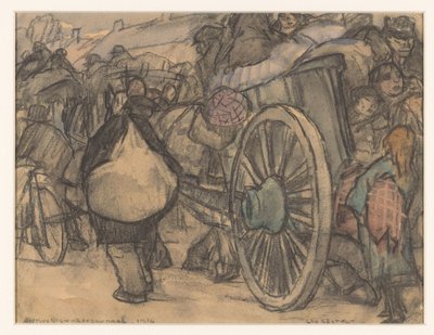 Antwerp-Roosendaal-1914 (nesne üzerindeki orijinal başlık) by Leo Gestel (signed by artist)