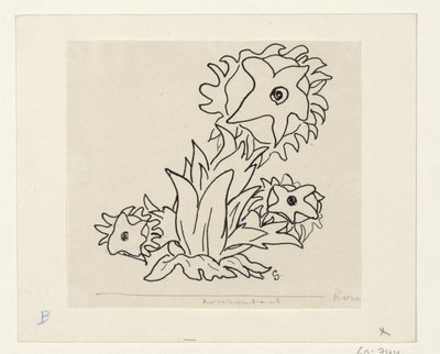 Çiçekler by Leo Gestel (signed by artist)