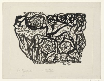 çiçek çalı by Leo Gestel (signed by artist)