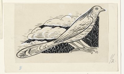 güvercin by Leo Gestel (signed by artist)