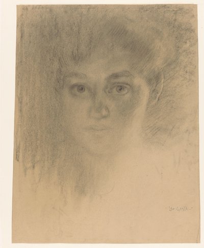 bir kadının yüzü by Leo Gestel (signed by artist)
