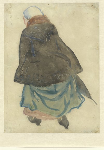 koşan kadın by Leo Gestel (signed by artist)