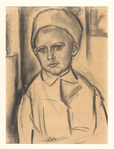 Bilinmeyen bir çocuğun portresi by Leo Gestel (signed by artist)