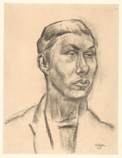 Bilinmeyen bir adamın portresi by Leo Gestel (signed by artist)