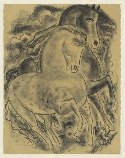 İki at by Leo Gestel (signed by artist)