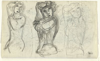 üç çıplak kadın by Leo Gestel
