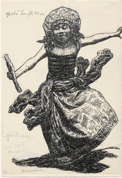 Ampenan'daki Gandrung dansçıları by Leo Gestel