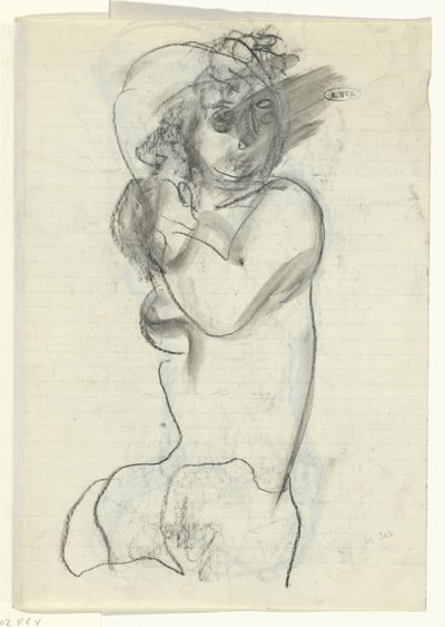 çıplak kadın by Leo Gestel