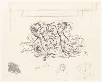çıplak kadınlar yüzme by Leo Gestel