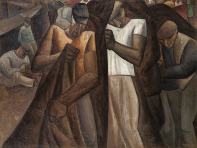 Nettendragers, c.1924 (tuval üzerine yağlı boya) by Leo Gestel