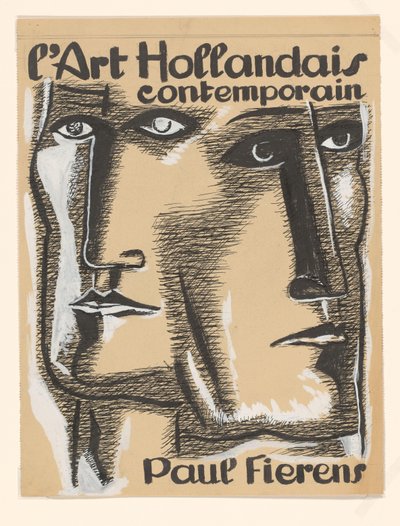 Ontwerp boekomslag Çağdaş Hollanda Sanatı by Leo Gestel