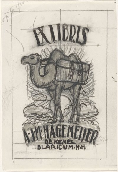 Antonius Johannes Maria Hagemeijer tarafından bir ekslibris tasarımı by Leo Gestel